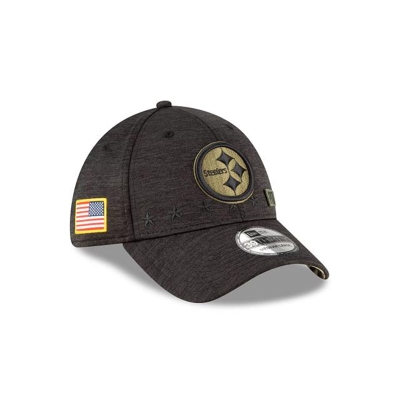 Sapca New Era Pittsburgh Steelers NFL Salute To Service 39THIRTY Stretch Fit - Negrii